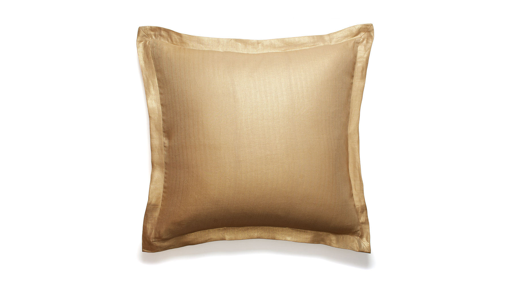 Metallic Gold Linen Euro Sham